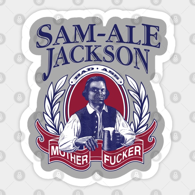 Sam Ale Jackson Dark Sticker by Hindsight Apparel